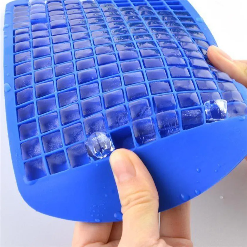 

High Quality 160 Ice Cubes Frozen Cube Bar Pudding Silicone Tray Mould Mold Tool Dropshipping