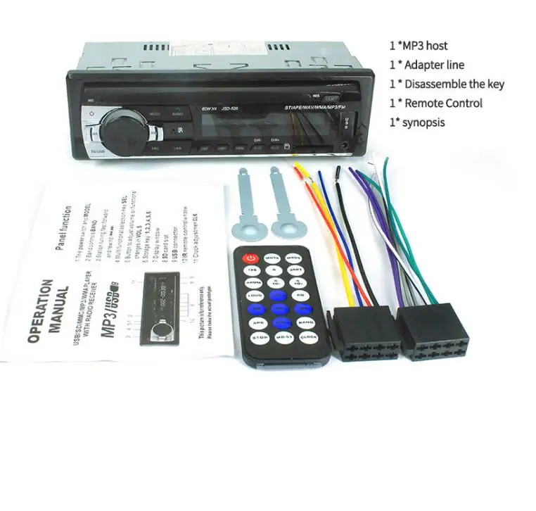 Auto Radio 12V Car Radio Bluetooth 1 din car stereo Player Phone AUX-IN MP3 FM/USB/radio remote control For phone Car Audio Auto Radio 12V Car Radio Bluetooth 1 din car stereo Player Phone AUX-IN MP3 FM/USB/radio remote control For phone Car Audio