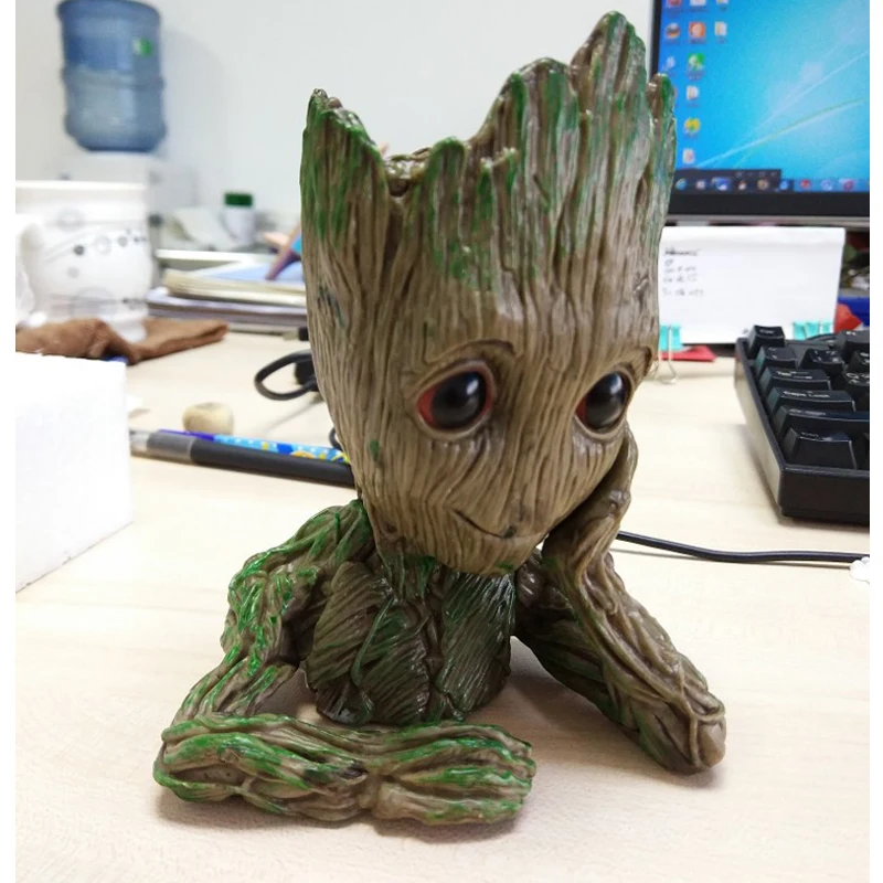 Groot Фигурки игрушки куклы косплей стражи Галактики дерево человек грот ручка цветочный горшок игрушки для украшения дома реквизит