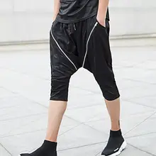 27-34 Лето Мужская Новая мода личность тренд Харлан черный 7 минут вилка брюки