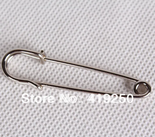 

100pcs High quality Larger silver Safety Pins SIZE 60mm