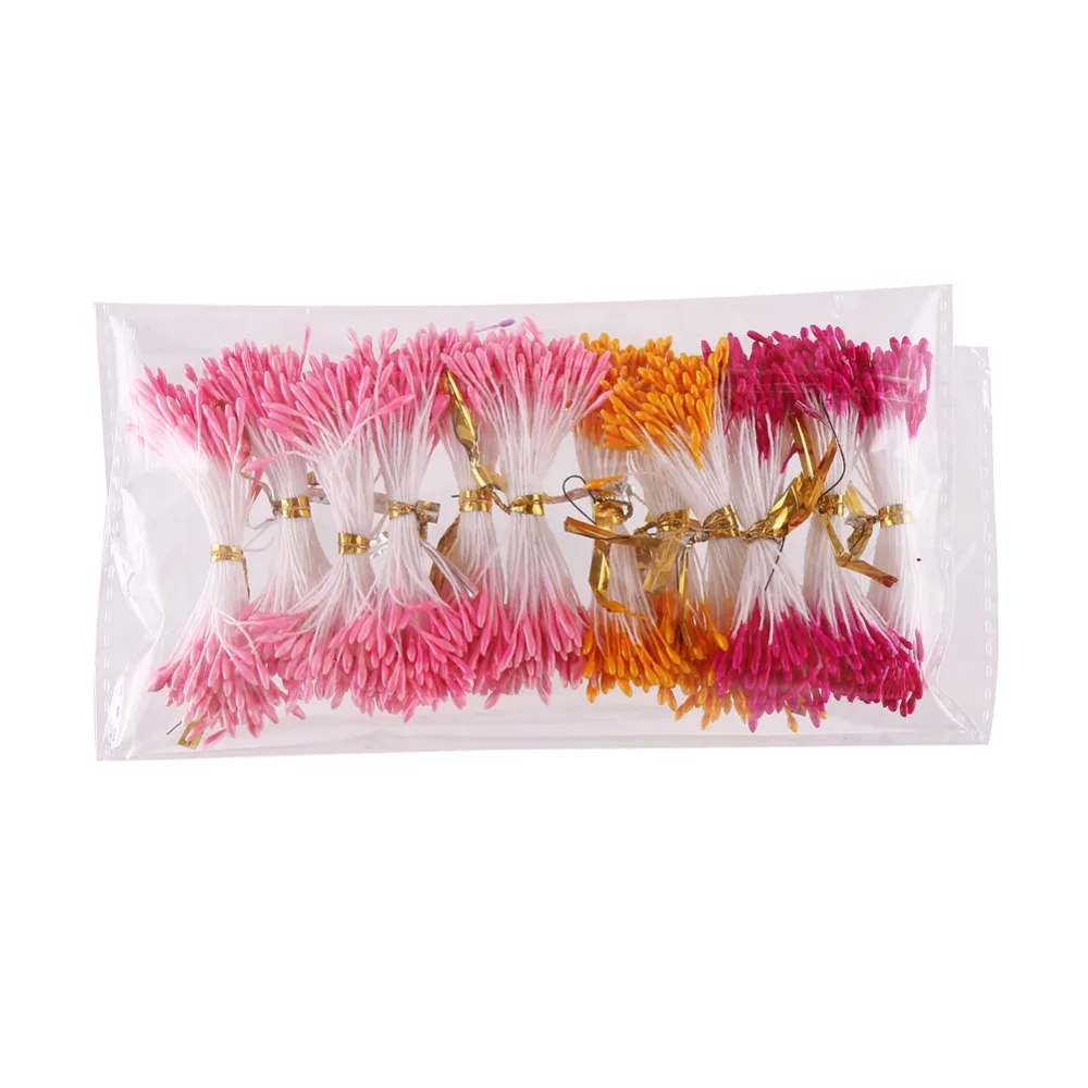 CCINEE 900 шт./лот 1 мм цветок тычинки смешанные цвета используется для свадьбы нейлон цветочные аксессуары