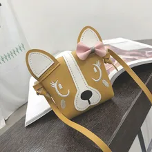 Дети милые животные Bowknotl из искусственной кожи Винтаж Сумочка Повседневная щедрый сумка мини Crossbody курьерские Сумки 10jul 18