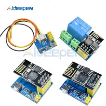 ESP8266 5V WiFi relais module DS18B20 DHT11 rvb LED de contrôle choses smart home télécommande commutateur téléphone APP ESP-01 ESP-01S(China)
