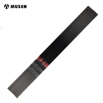 

Pure Carbon Arrow Shaft Spine 300/340/400/500 OD7.6mm ID6.2mm 30.5"/32" Length for Hunting Shooting Archery Bow