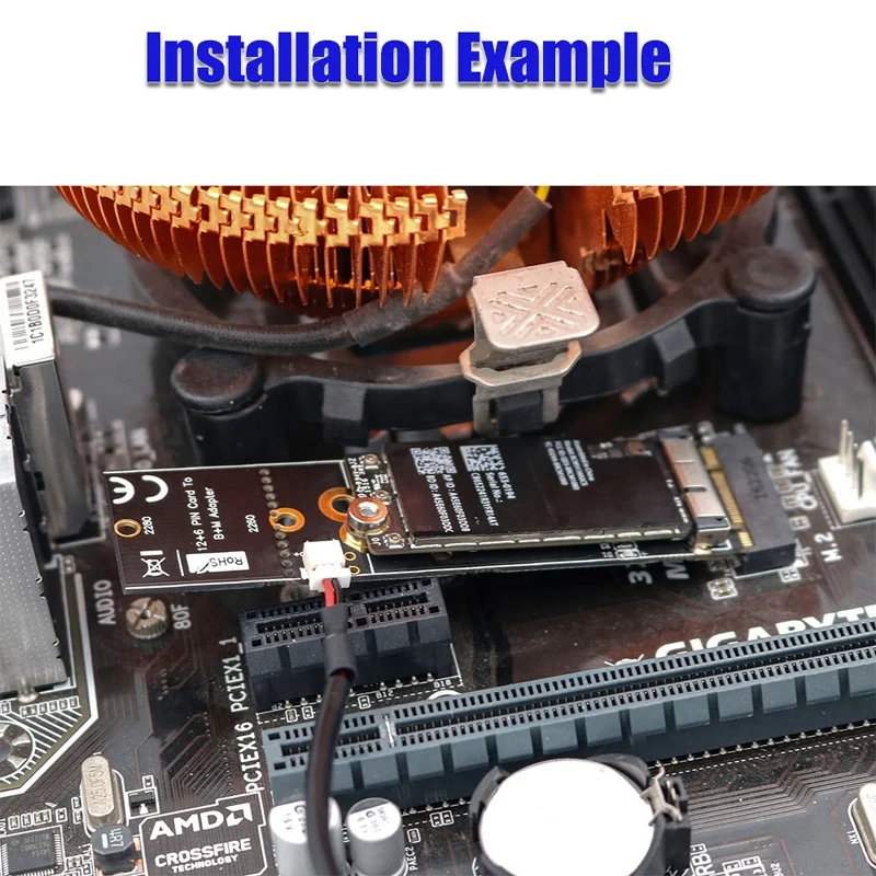 Pcie Bt2 12 + 6 Pin Bluetooth Wifi модуль беспроводной карты к M.2 Ngff ключ B M адаптер для Mac Os Bcm94360Cd