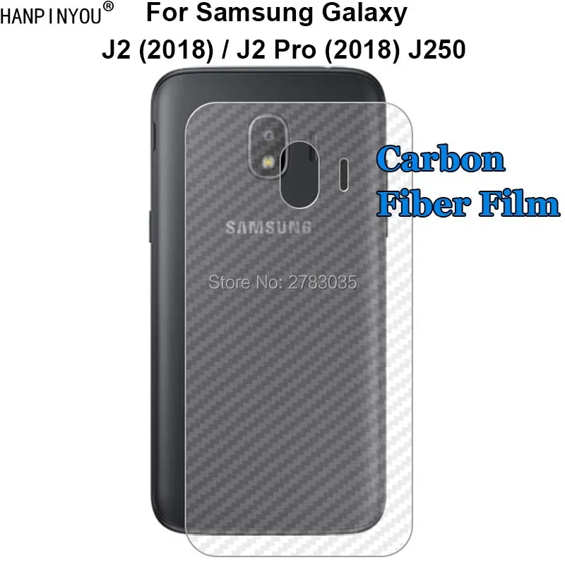 Для Samsung Galaxy J2 Pro 2018 J250 прочная 3D Защитная пленка для задней панели из углеродного