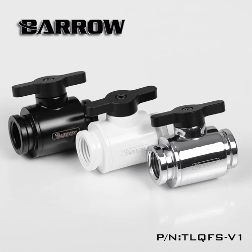 

Barrow watercooling Mini Valve Aluminium Handle double inner thread sealing up water female fittings free shipping