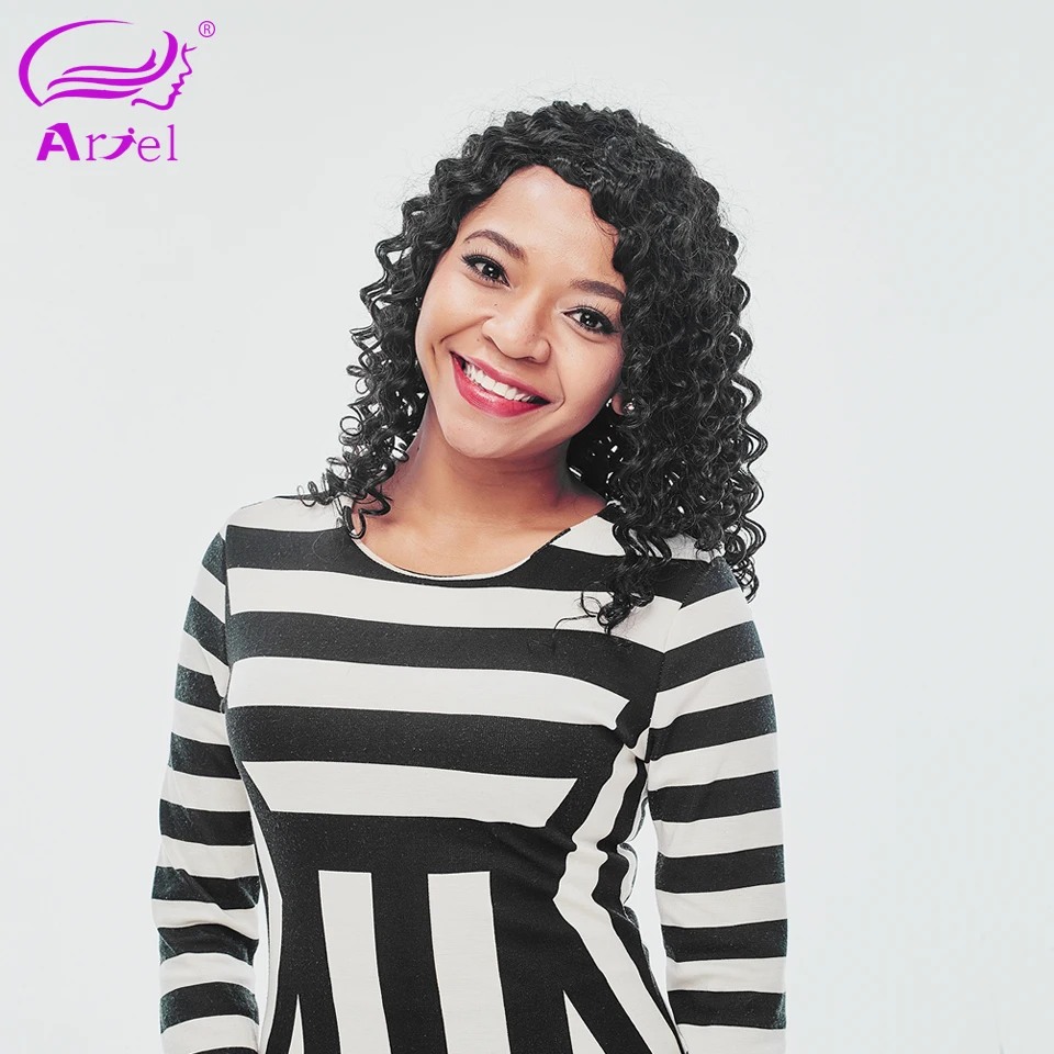 

Ariel Loose Deep Wave Brazilian Hair 100% Curly Remy Human Hair Bundles Natural Color 10"-28