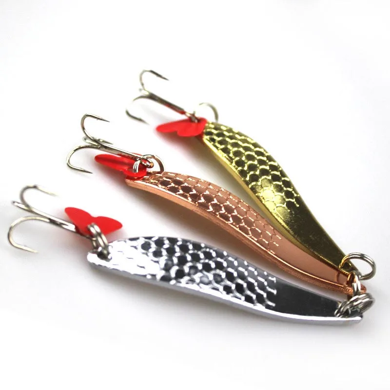 3PCS 10cm 17g Brand Spoon Fishing Lure China 6 Hard Fishing Spoon Lure