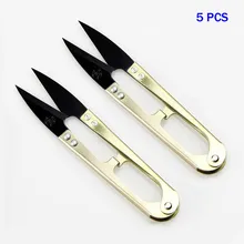 5 шт./лот) U форма Вышивание Вышивка Thrum ножницы для пряжи Clipper U ножницы Вышивание ножницы-кусачки Резак Scissor Tool