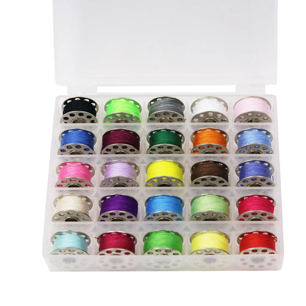 D&D 25pcs/box Metal Bobbins Spool Sewing Craft Tool Stainless Steel