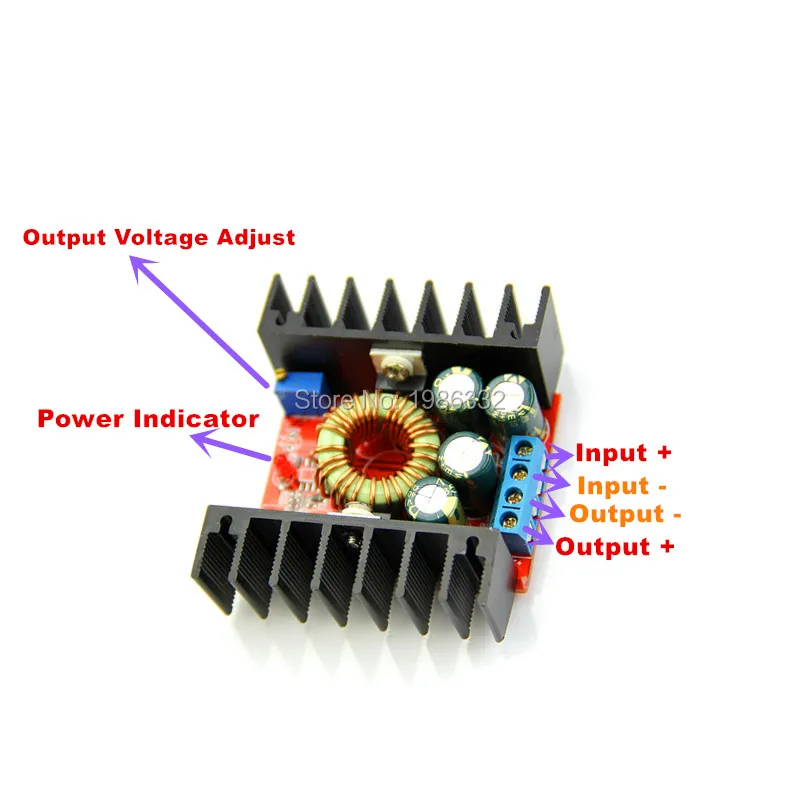 WS16 DC 10A 100W Регулируемый 7 32V понижающий преобразователь до 1 25 28V модуль питания