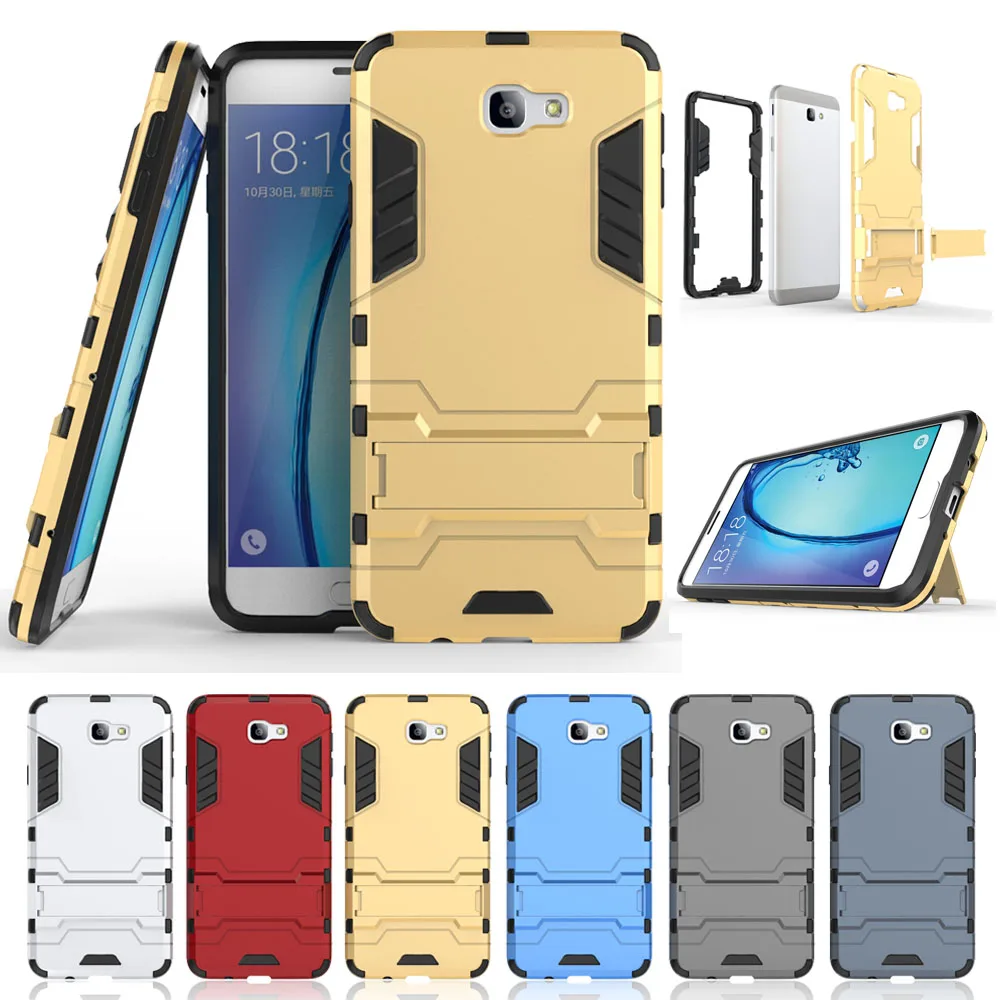 

Shockproof Armor Hybrid Hard Cover Back kickstand Case For Samsung Galaxy J5/J7 Prime/ON 5/7/A3/J1 2016/Note FE/S7 Edge/J3/S5 @