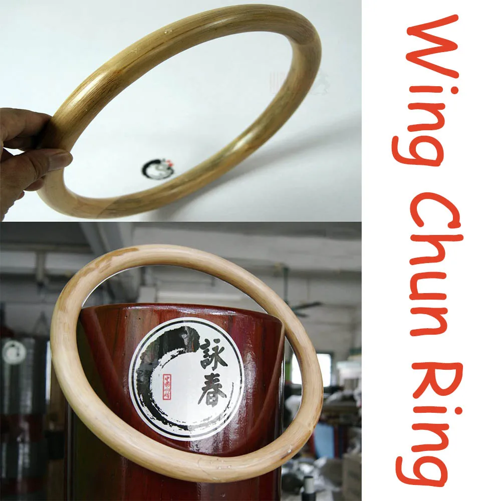 

Kung Fu Ring for Hand Wrist Strength Training Traditional Martial Arts Wooden Dummy Wing Chun Rattan Ring