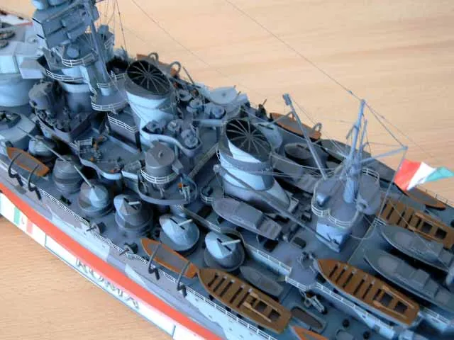 Italy Rome battleship 3D Paper Model Kit