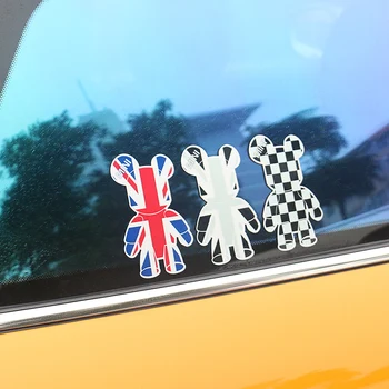 

Union Jack Gloomy Bear Car Window Body Sticker Decal For Mini Cooper One JCW F54 F56 F55 F60 R56 R55 R60 Countryman Accessories