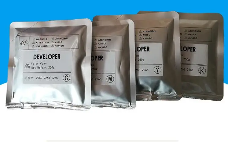 4PC/set new compatible color developer for xerox C2260 C2263 C2265 copier iron powder 250g/bag consumables KCMY 4bags/lot | Компьютеры и