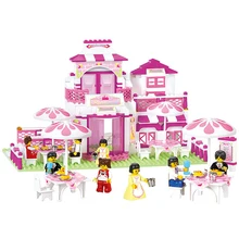 306pcs Building Block Romantic Restaurant Princess Friend Blocks Minifigure Bricks Girl Sets Toy Compatible With Legoe