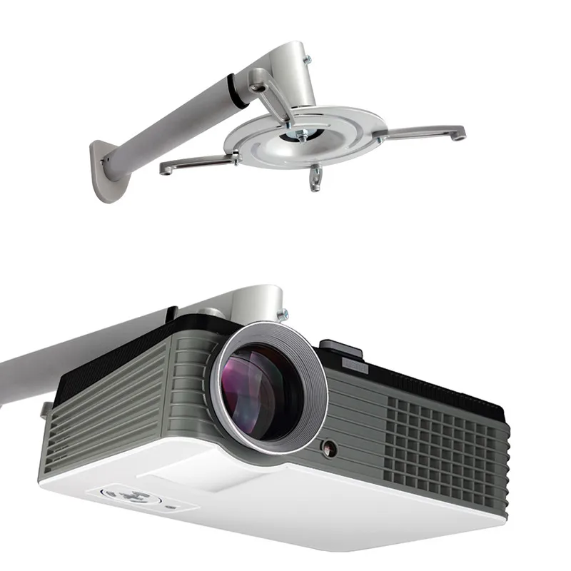 

Projector Hanger Ceiling Bracket PR05BL HD Projector Wall Mount Ultra long L 632mm Alloy 360 Degree Universal Motion Retractable