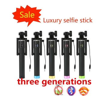 

Gen.3 Wired Portable Selfie Stick Extendable Handheld Tripod Built-in Shutter Monopod Stick For Samsung Galaxy S9 Plus S8 Plus