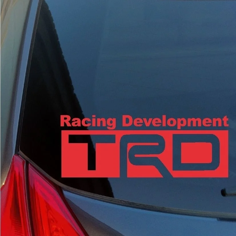 

Two TRD Racing Development vinyl stickers JDM tC FRS 15cm