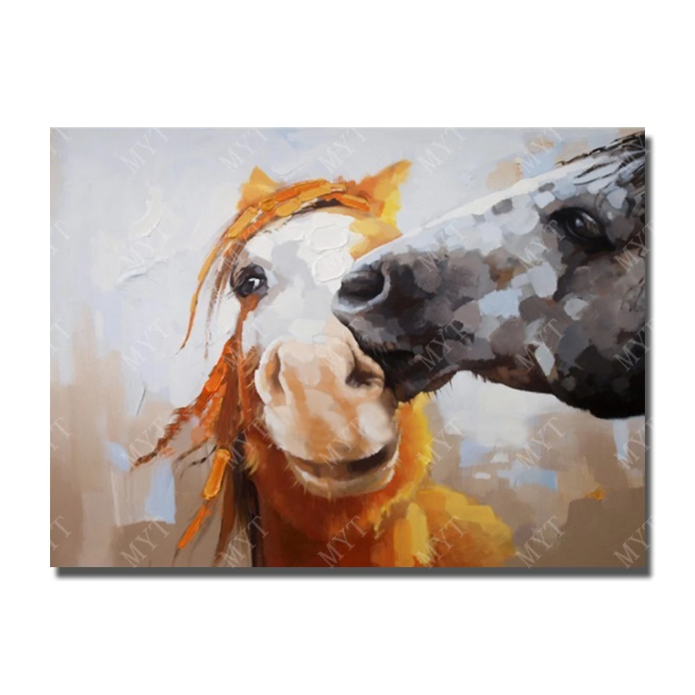 

Wall Design Abstract Horse Picture Oil Modern Paintings on Canvas for Bedroom Decor Wholesale for Sale No Framed