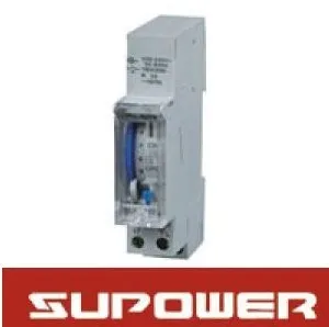 

CE RoHS approval 12V 24VDC 24 hour Daily Programmable Din Rail Mechanical Timer Time Switch Relay SUL180a for Solar Power System