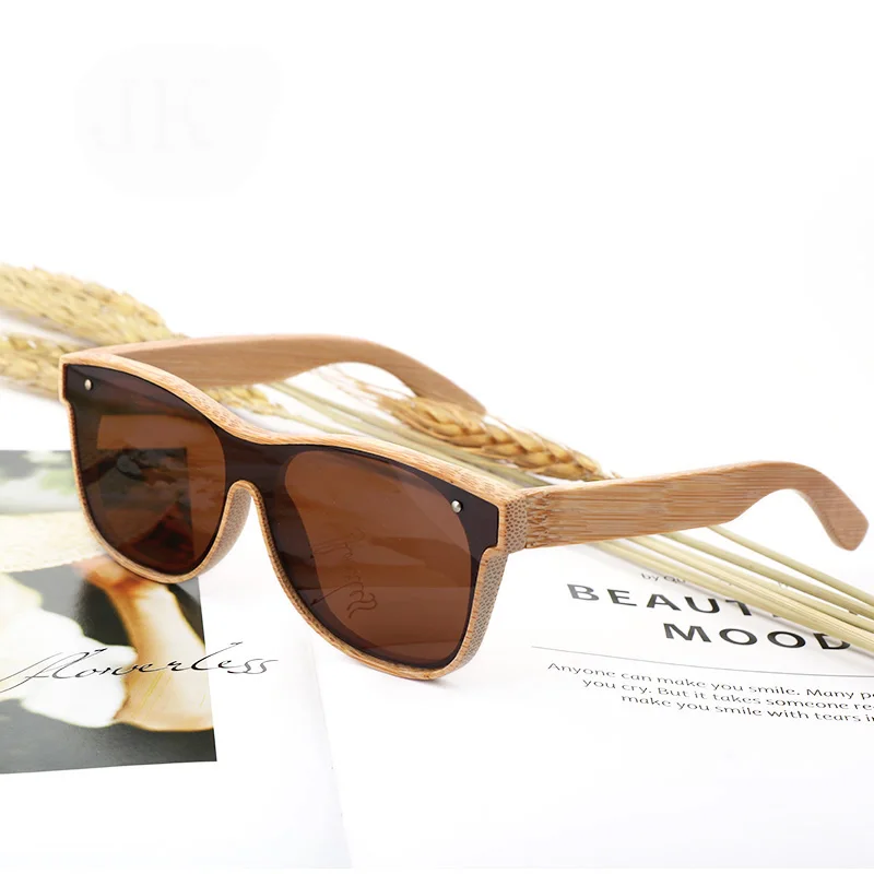 

Fashion Women Polarized Sunglasses Brand Design Handmade Men UV400 Sun Glasses With Bamboo Wooden Glasses case Gafas de sol