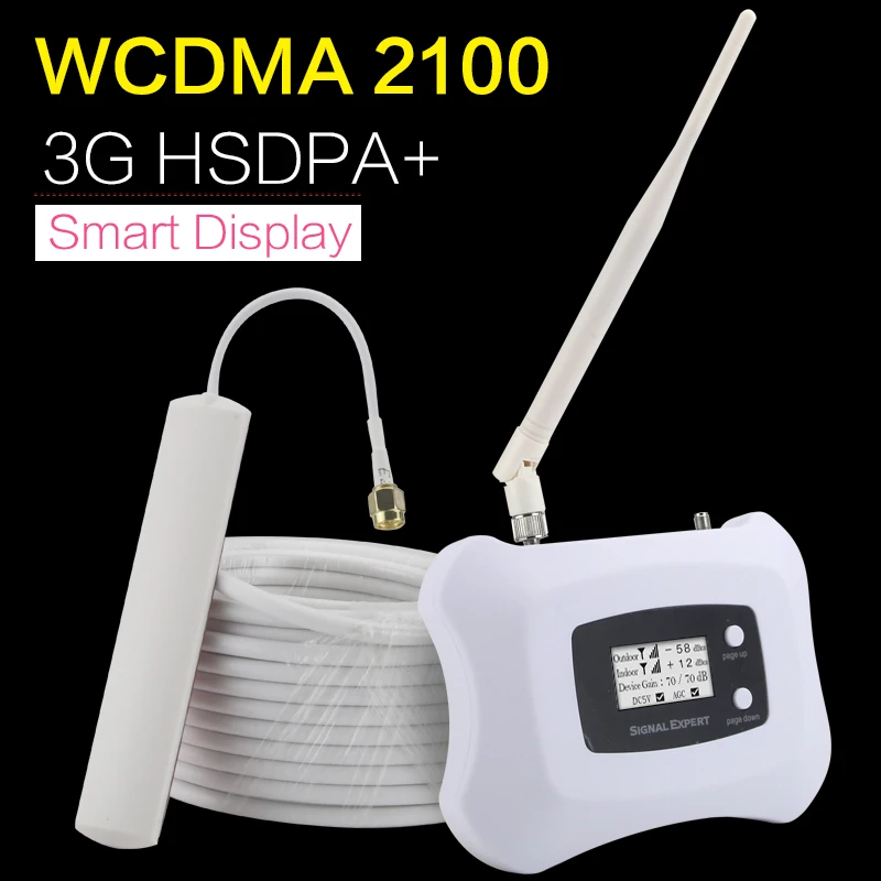 Hsdpa + 3g wcdma 2100mhz amplificador de sinal de telefone celular umts 2100 repetidor de telefone móvel repetidor repetidor sinal celular 3g ineternet