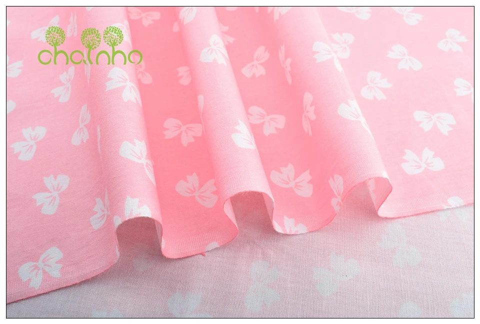 Chainho, 8 дизайнерских Маленьких Розовых цветочных серий, печатная саржевая хлопковая ткань, для поделок шитья, материал для детей и малышей, полметра