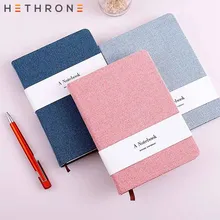 Hethrone A6 Cloth Cover Notebook For Office Vintage Handmade Hardcover Sketchbook Journal Diary Weekly Planner Stationery business fashion 2018 pocket journal weekly planner 176p korean fashion stationery
