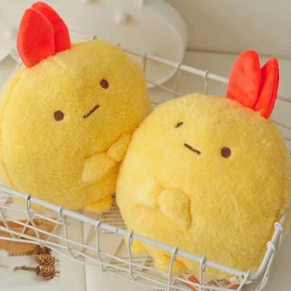 

Candice guo! Super cute plush toy lovely cartoon san-x Sumikko Gurashi round shrimp soft stuffed doll birthday Christmas gift 1p