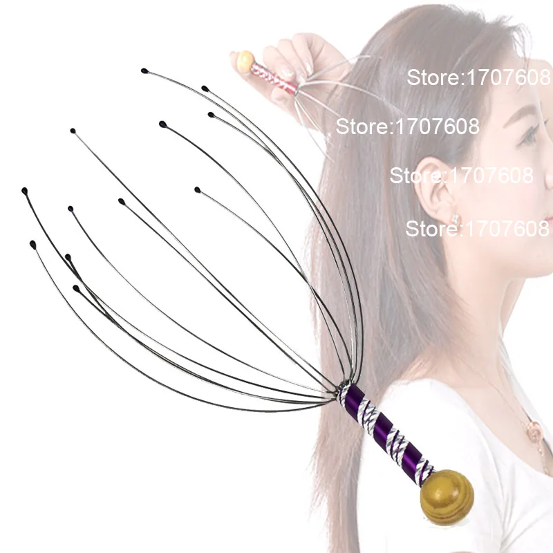 

Relieves Tension Health Care Tools 2pcs Body Head Massage Device Relaxation Octopus Scalp Massager Instrument Scratcher