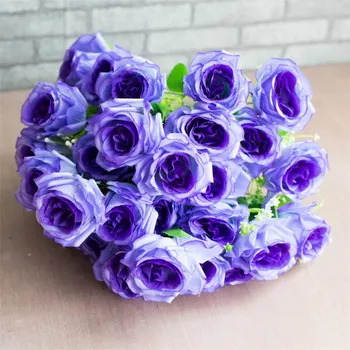 

Fake Alice Rose Bunch (10 stems/piece) Simulation Roses for Wedding Home Showcase Decorative Flowers