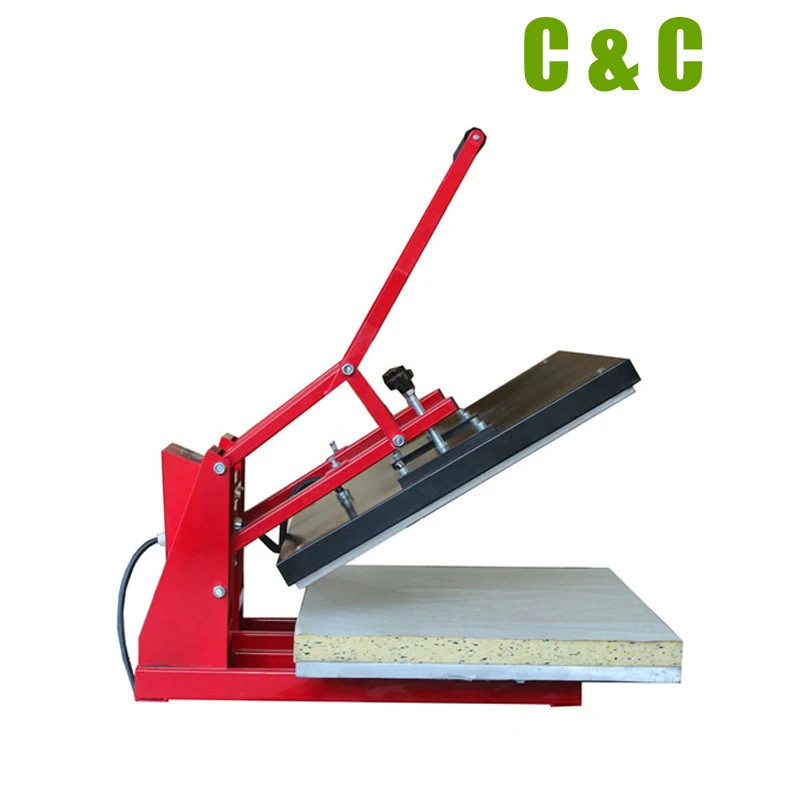 

60cm x 80cm Large size low price clamshell manual digital trademark heat press transfer machine Model NO.HP680