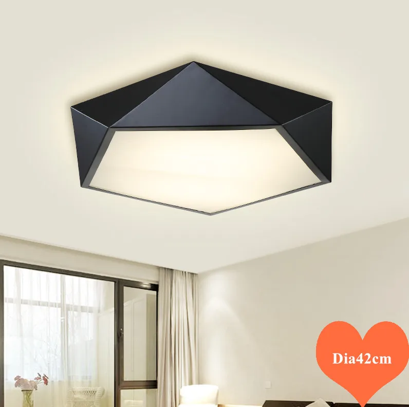 Mordern geometric design white/black Acryl ceiling light Europe/American brief SMD LED lamp for parlor&ampbedroom&ampdining room TM019 | Лампы
