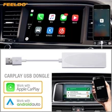FEELDO! Usb-ключ работает с Apple iOS CarPlay Android авто для автомобиля Android Система головное устройство навигационный плеер# HQ5926