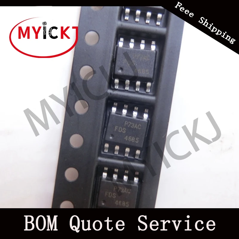 10 шт. FDS4685 микросхема MOSFET P CH 40 в 8.2A sop 8 новый оригинальный|Светодиодные чипы| |