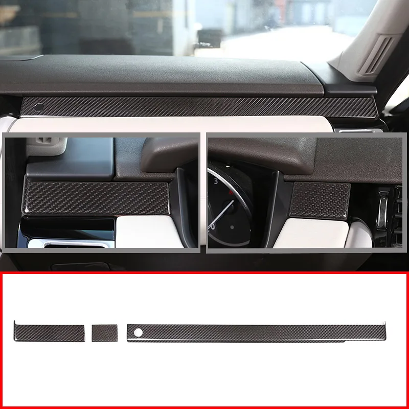 Real Carbon fiber Dashboard Decoration Panel Trim For Land Rover