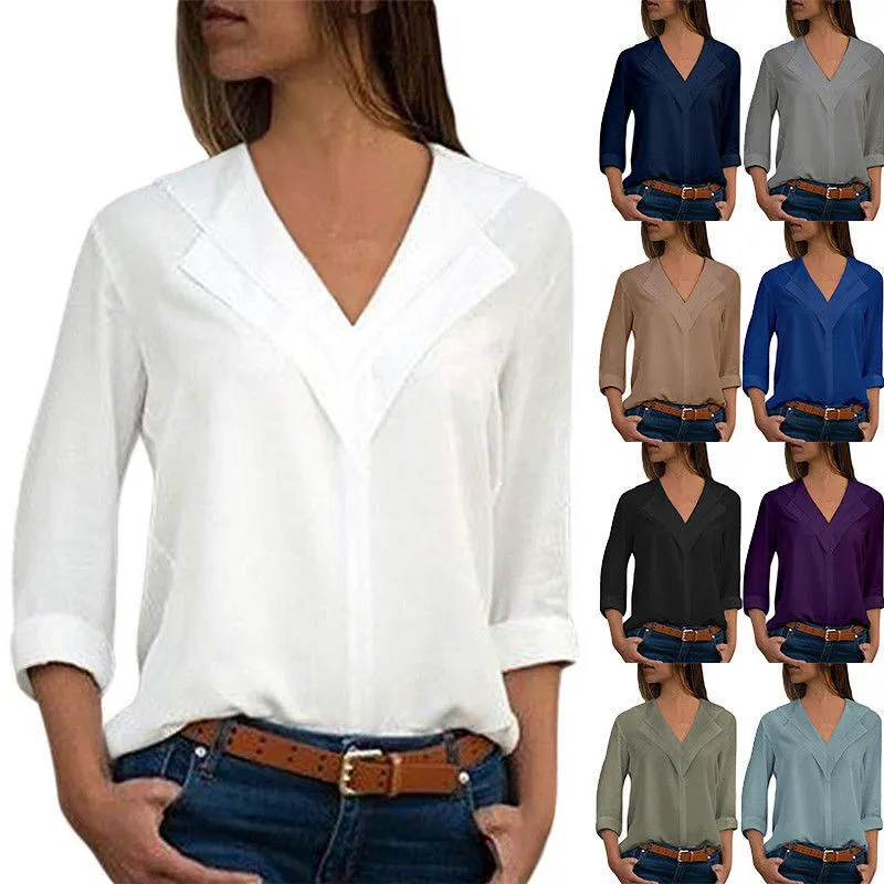 

2019 Summer Plus Size 5XL White Shirt Female Big Sizes Short Sleeve Shirt Fashion Bodycon Leisure Chiffon Blouse Tops C0573
