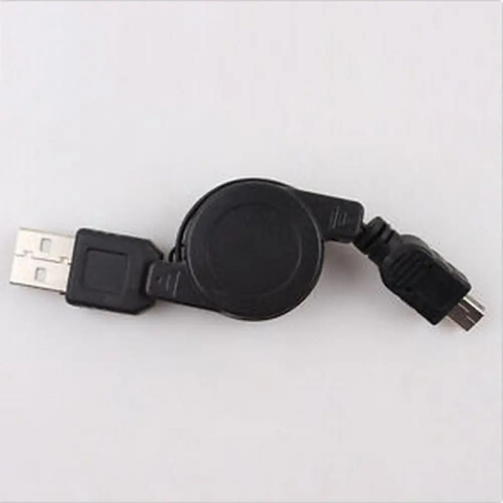 Штыревое соединение USB A MiNI USB B 5 Pin зарядный кабель для синхронизации данных и зарядки черный Выдвижной кабель для синхронизации данных и зарядки кабели для передачи данных