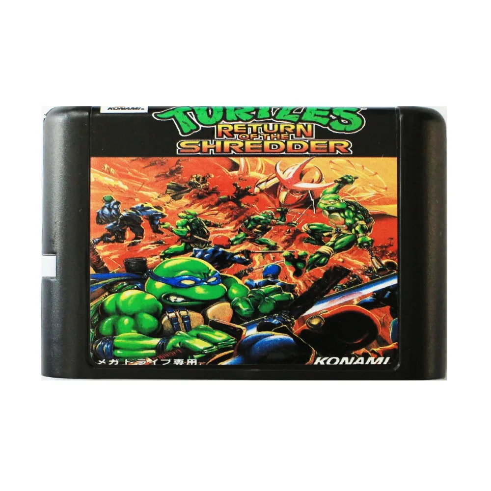

Turtles Return Of The Shedder 16 bit MD Game Card For Sega Mega Drive For SEGA Genesis