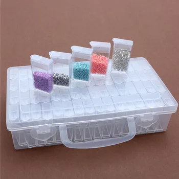 

64pcs Diamond Painting Tools Beads Container Diamond Embroidery Stone Storage