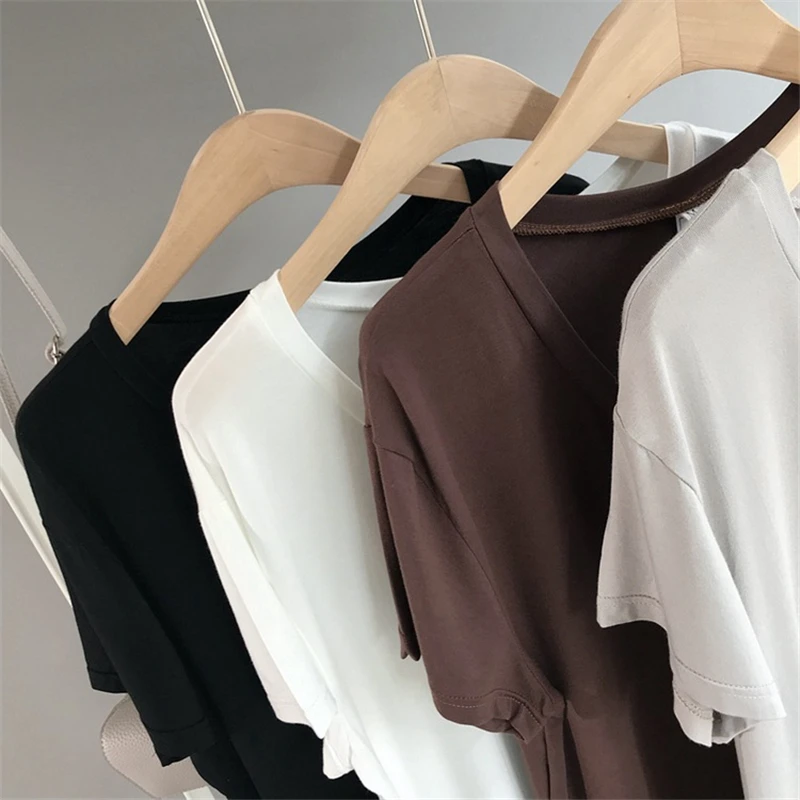 المتناثرة جماليات مثير الأزياء التي شيرت المرأة القطن 2019 موديس زائد حجم T قميص فام نعرفكم كوريا قصيرة الأكمام قمم و المحملات المتناثرة جماليات مثير الأزياء التي شيرت المرأة القطن 2019 موديس زائد حجم T قميص فام نعرفكم كوريا قصيرة الأكمام قمم و المحملات