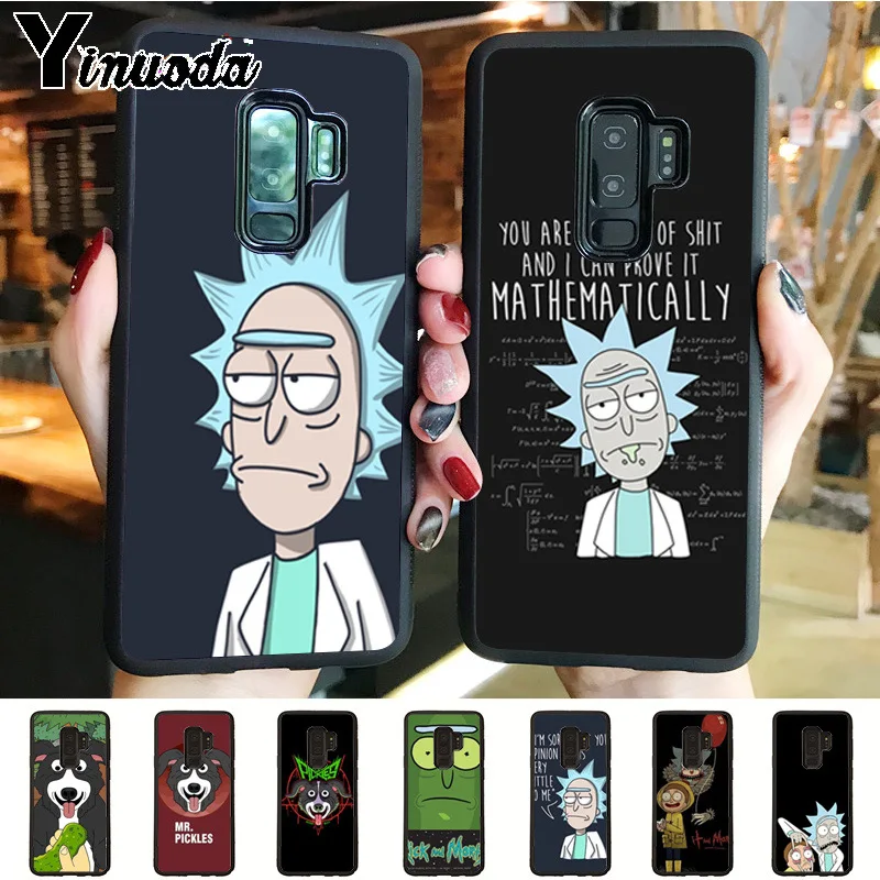 

Yinuoda Rick and Morty Mr. Pickles Rick Colorful Phone Accessories Case for samsung galaxy note 8 s7edge s6 s8 s9 plus case