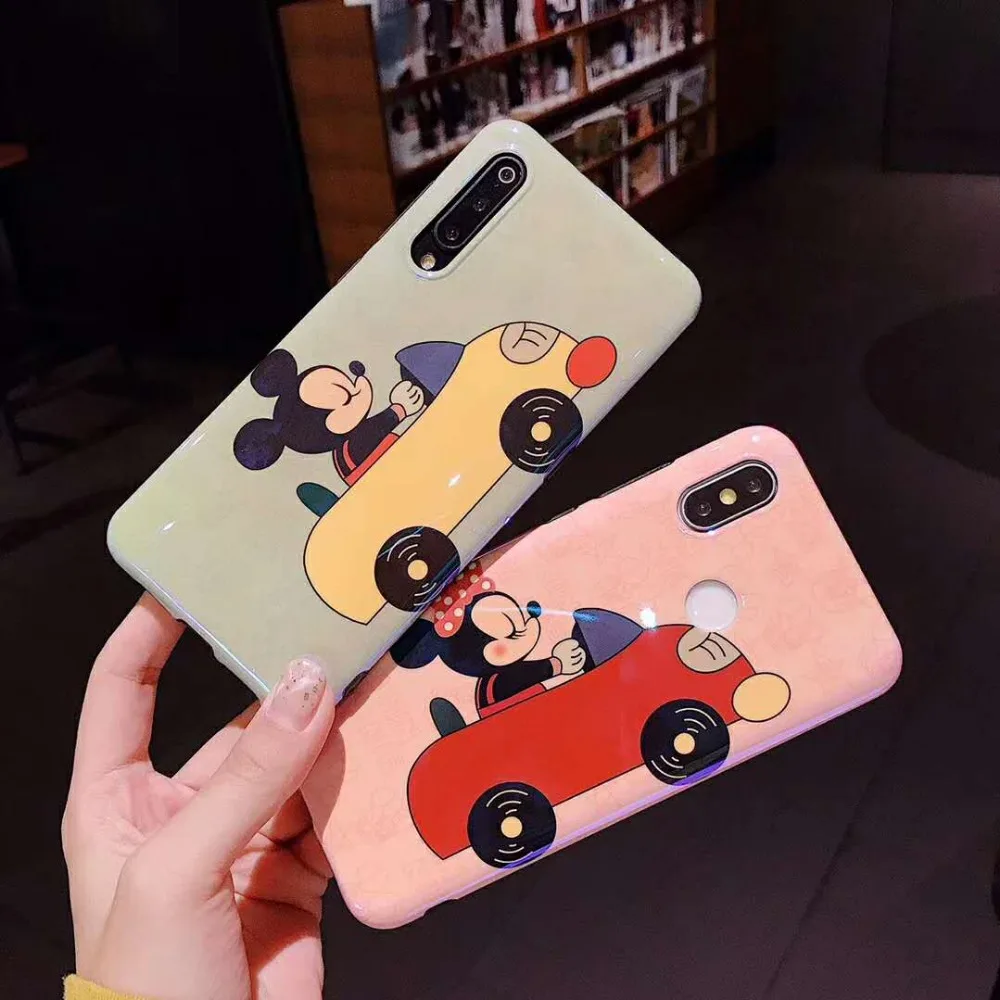 Микки и Минни Маус для samsung s8 s9 s10 s10plus чехол телефона note8 note9 задняя крышка