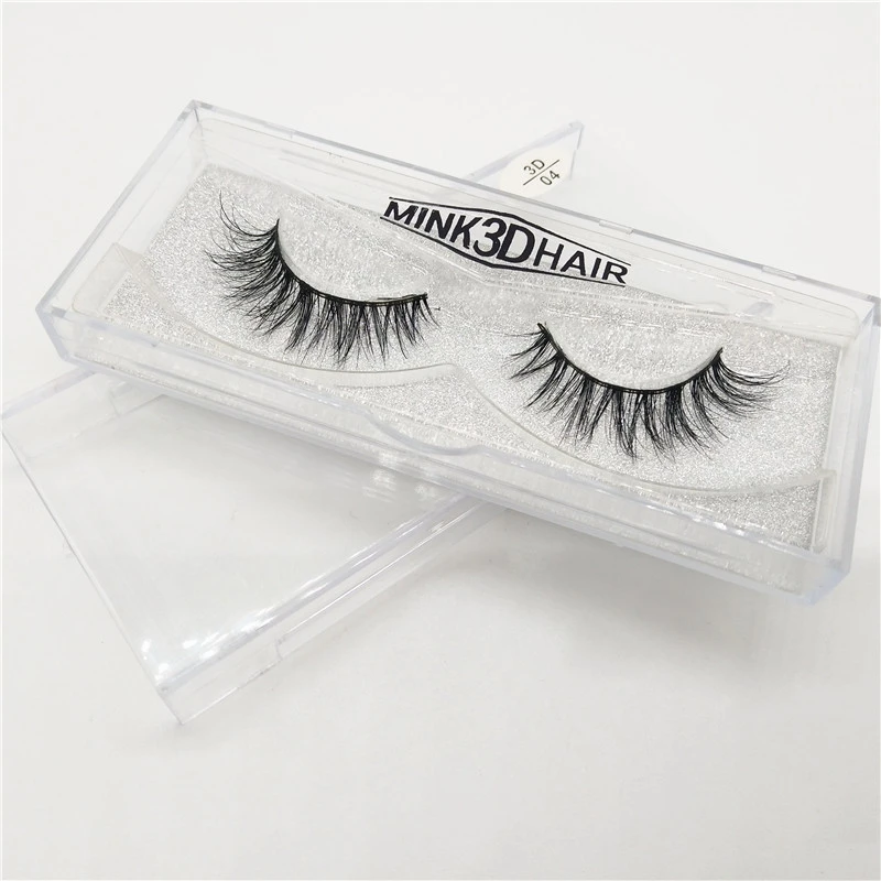 

3D Real Mink Eye Lashes Thick Fake Eyelash Makeup Eye Lashes 100% Handmade Glitter Packaging 1 Pair