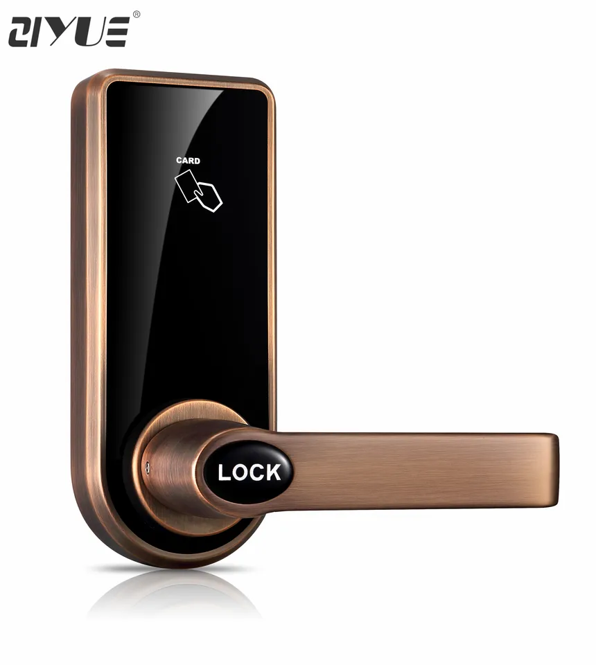 New Arrival Single Latch Mortise Rfid Card Key Hotel Door Lock Single Latch Mortise Rfid Card