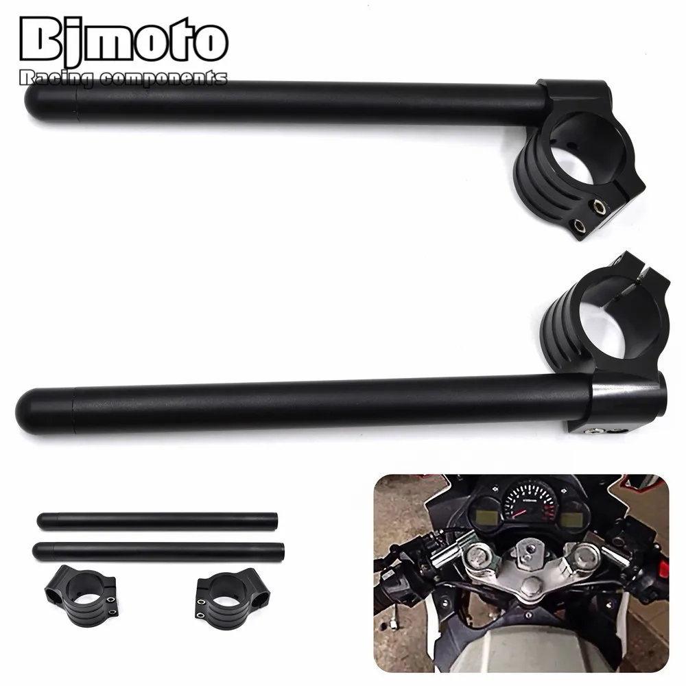 Guidão da Motocicleta Clipe na Forquilha Lidar com Barras Clip-on para Yamaha Yzf-r3 Abs 2020 Mt03 Mt25 Cnc Yzf r3 2020-2020 R25